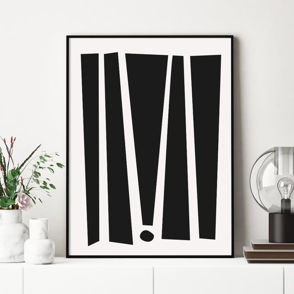 Modern Minimalist Abstract Geometric Wall Art Print Home Decor [No Frame] - Picture 2 of 7